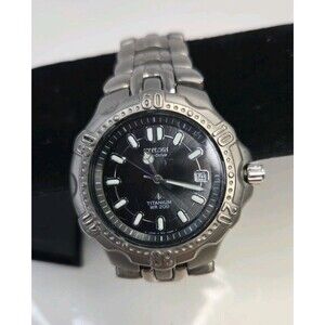 Citizen Eco Drive Men's Titanium Watch Black Dial WR 200 M Luminous Lightweight